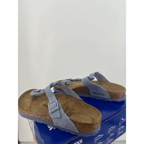 Birkenstock Gizeh Braided Ladies 8 Men's 6 EU 39 Dusty Blue Regular fit - Picture 1 of 5